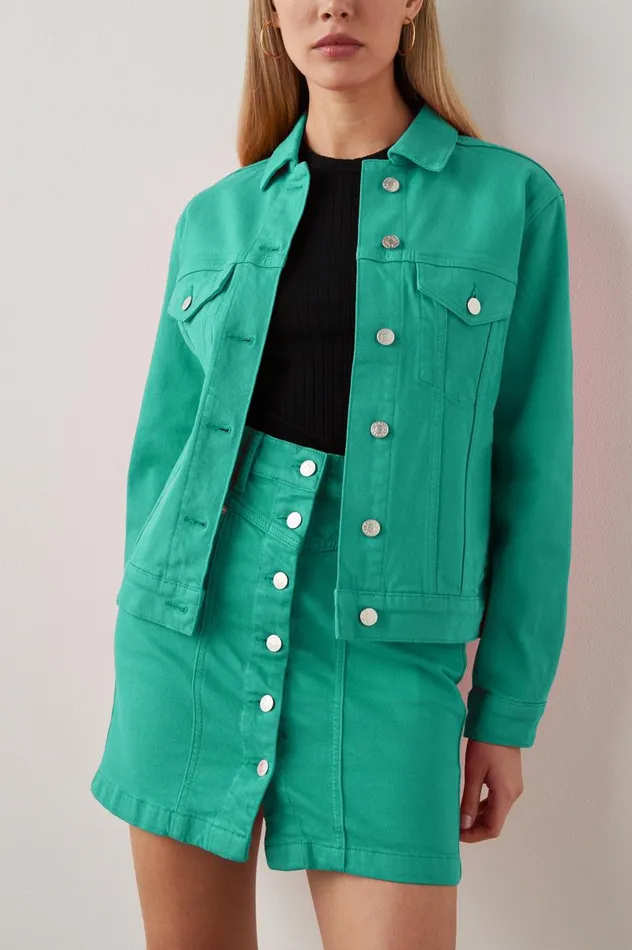 Rails Denim Women MULHOLLAND JACKET Emerald