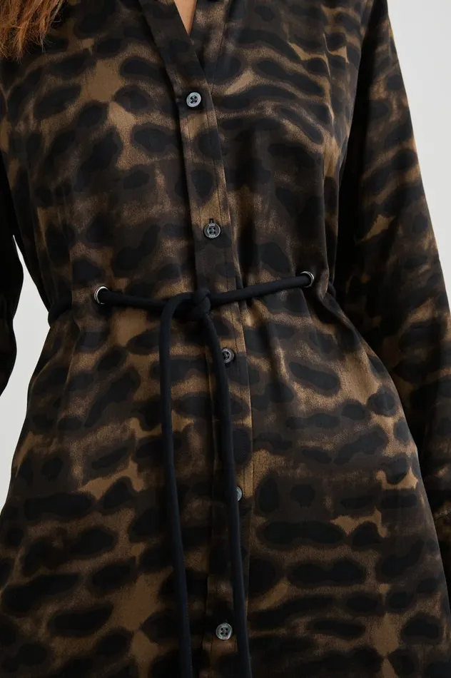 Rails Dresses and Rompers Women ANINA DRESS Umber Leopard