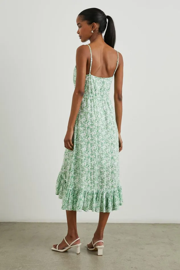 Rails Dresses and Rompers Women FRIDA DRESS Green Texture Floral