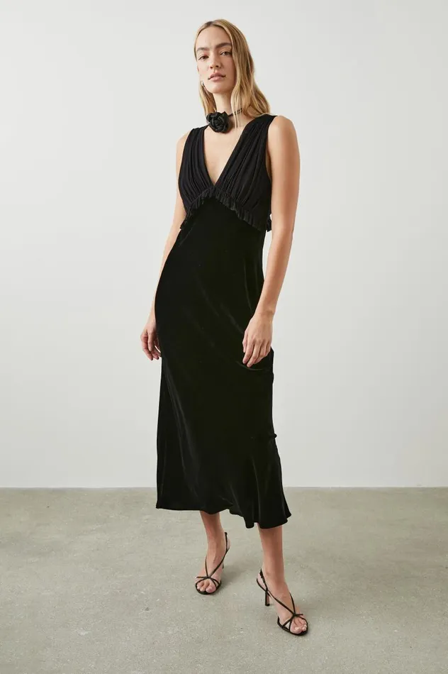 Rails Dresses and Rompers Women GILDA DRESS Black Velvet