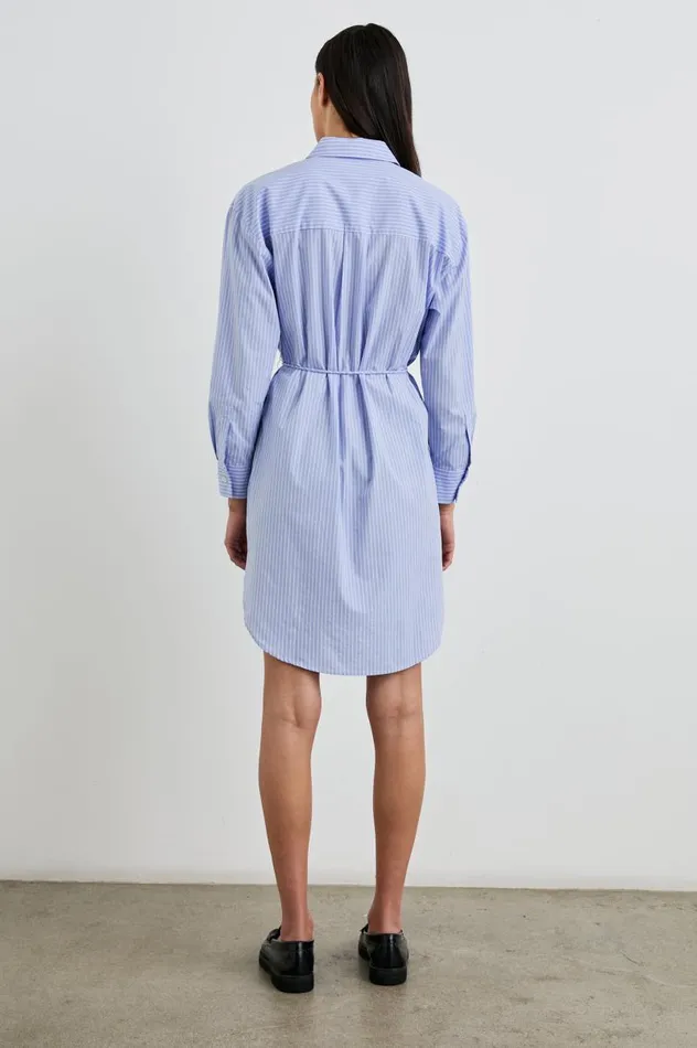 Rails Dresses and Rompers Women HARMONY DRESS Oxford White Stripe