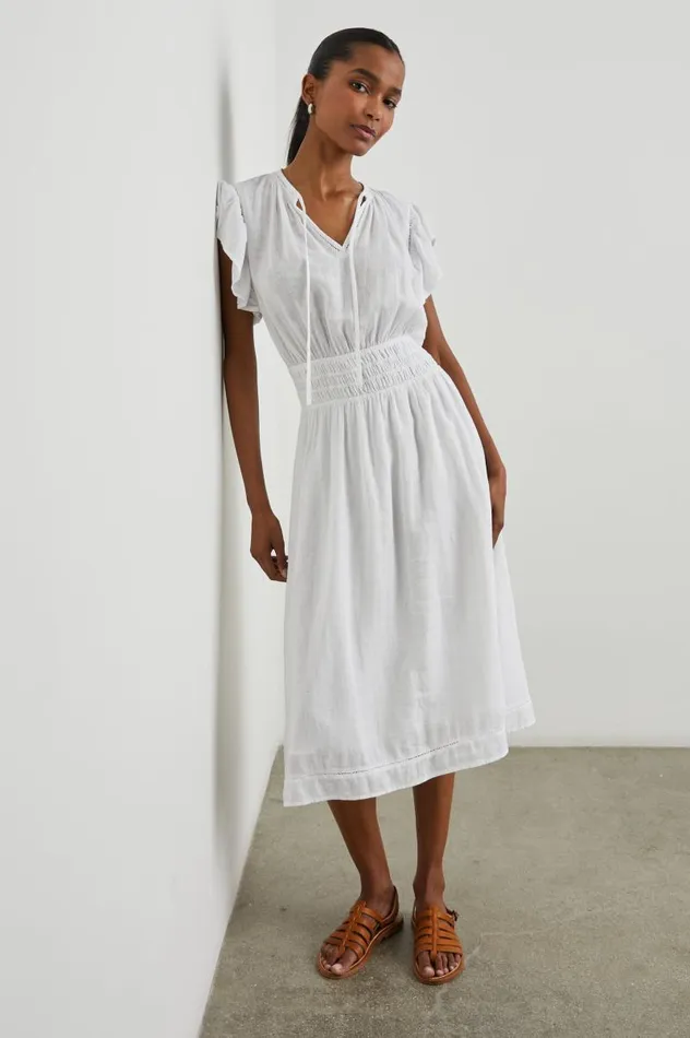 Rails Dresses and Rompers Women IONA DRESS White Lace Detail