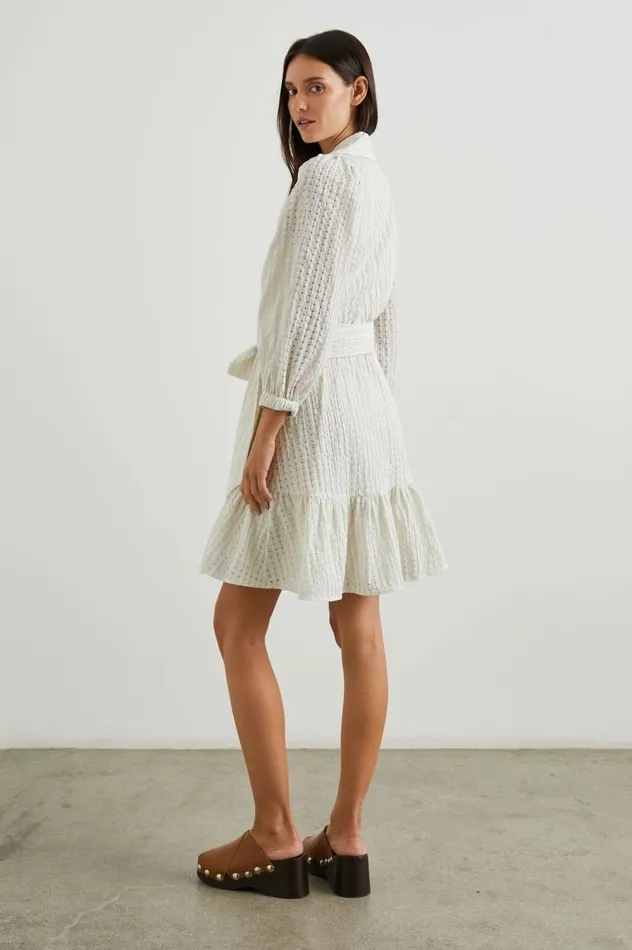 Rails Dresses and Rompers Women KIARA DRESS Ivory Seersucker