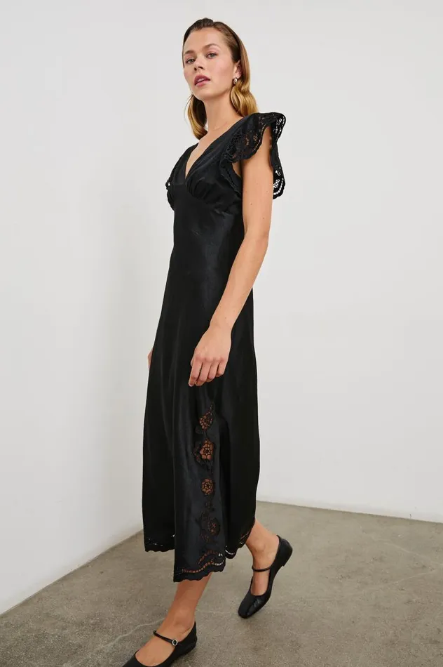Rails Dresses and Rompers Women MCKENNA DRESS Black Eyelet