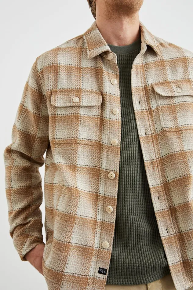 Rails Jackets and Coats Men BERKSHIRE SHIRT JACKET Sienna Sunset