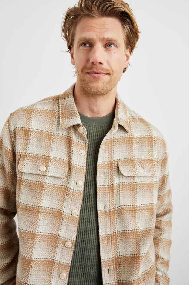 Rails Jackets and Coats Men BERKSHIRE SHIRT JACKET Sienna Sunset