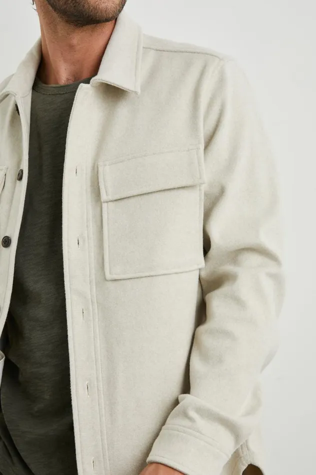 Rails Jackets and Coats Men WARNER SHIRT JACKET Beige