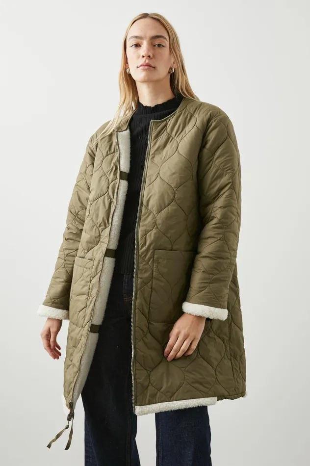 Rails Jackets and Coats Women GRANGER JACKET Ivory Olive Mix