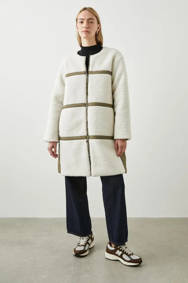 Rails Jackets and Coats Women GRANGER JACKET Ivory Olive Mix