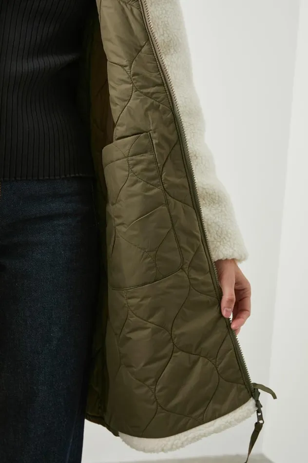 Rails Jackets and Coats Women GRANGER JACKET Ivory Olive Mix