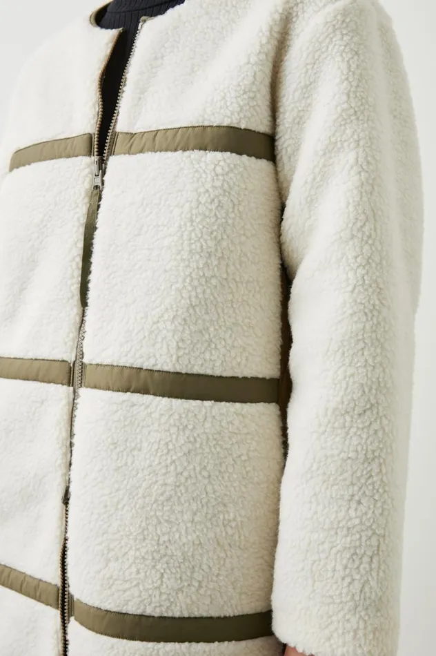 Rails Jackets and Coats Women GRANGER JACKET Ivory Olive Mix