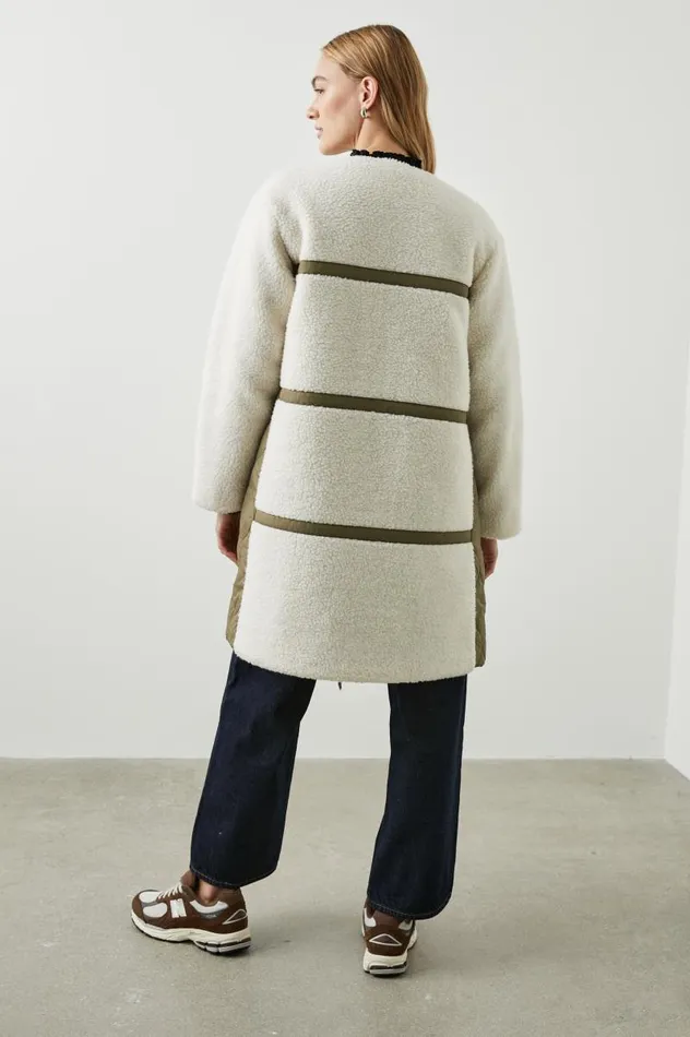 Rails Jackets and Coats Women GRANGER JACKET Ivory Olive Mix