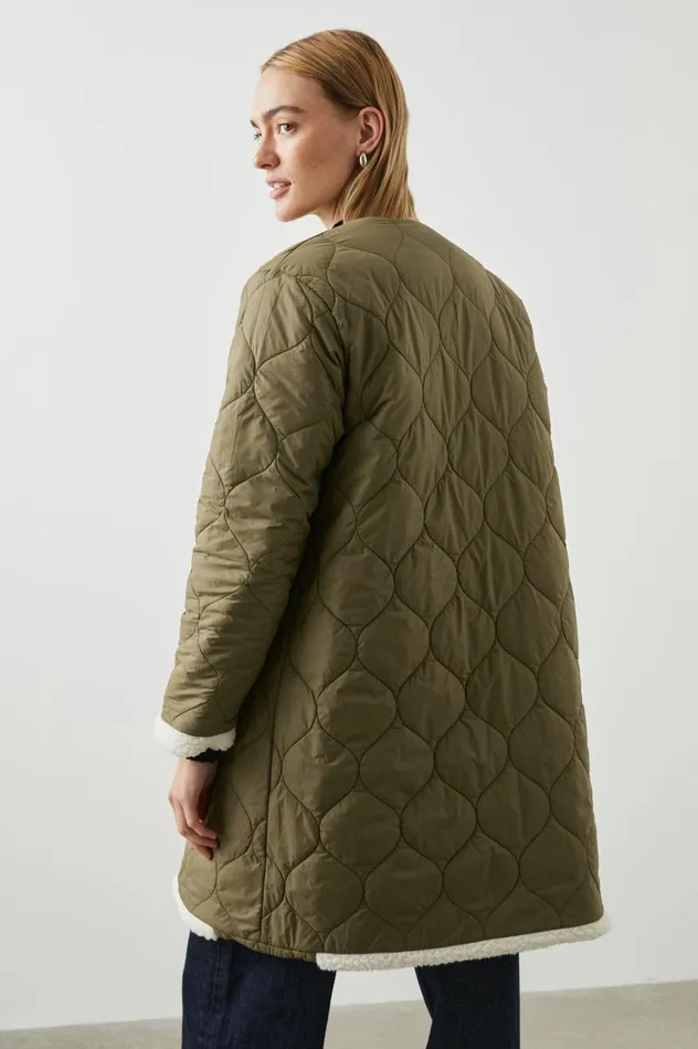 Rails Jackets and Coats Women GRANGER JACKET Ivory Olive Mix