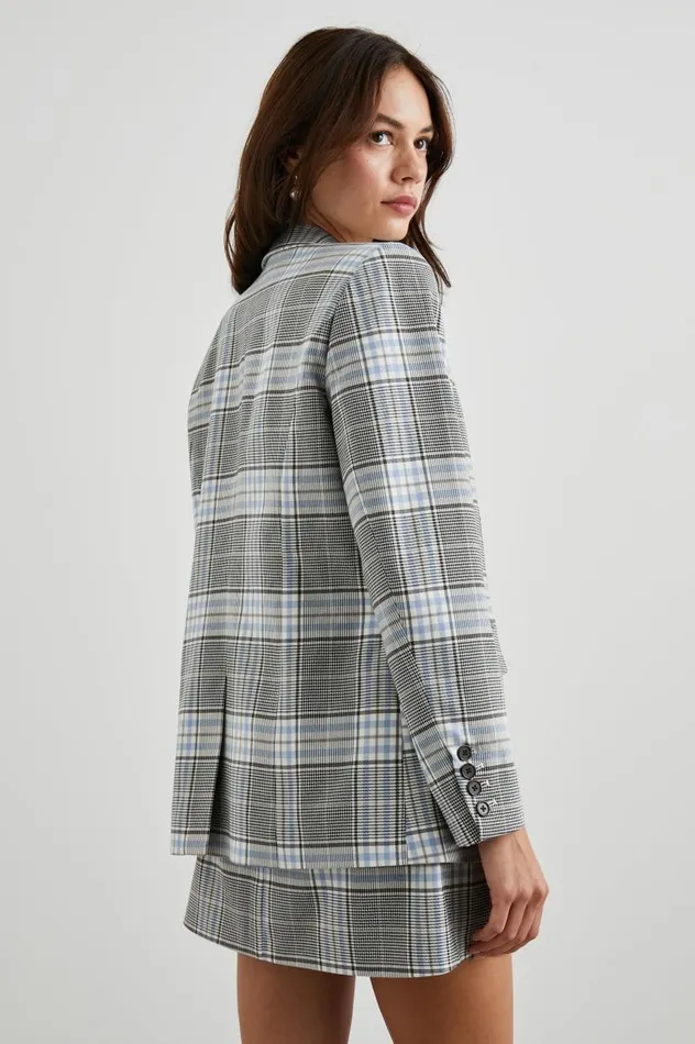 Rails Jackets and Coats Women STANTON BLAZER Cocoa Sky Check