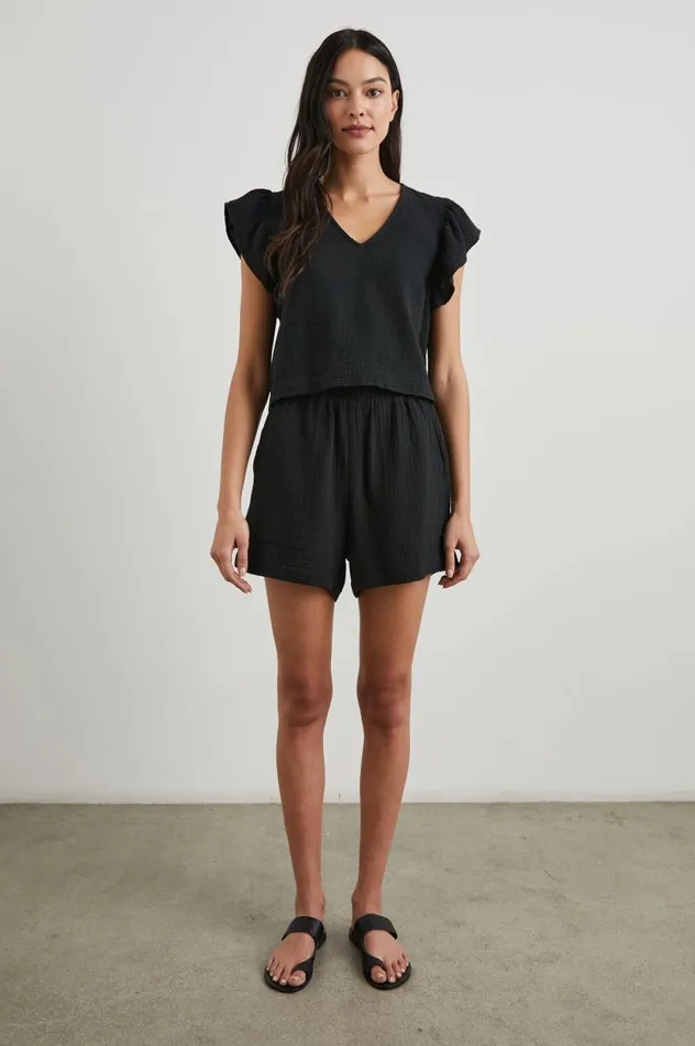 Rails Pants and Shorts Women LEIGHTON SHORT Black