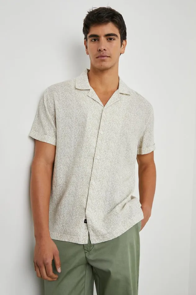 Rails Shirts Men AMALFI SHIRT Painted Tile Khaki