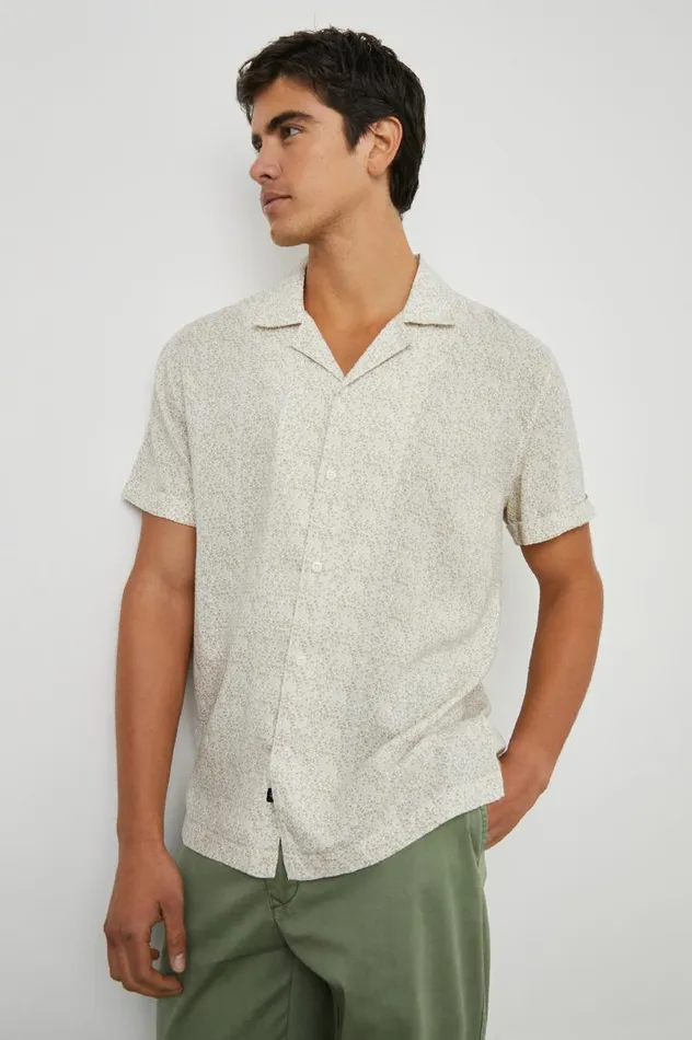 Rails Shirts Men AMALFI SHIRT Painted Tile Khaki