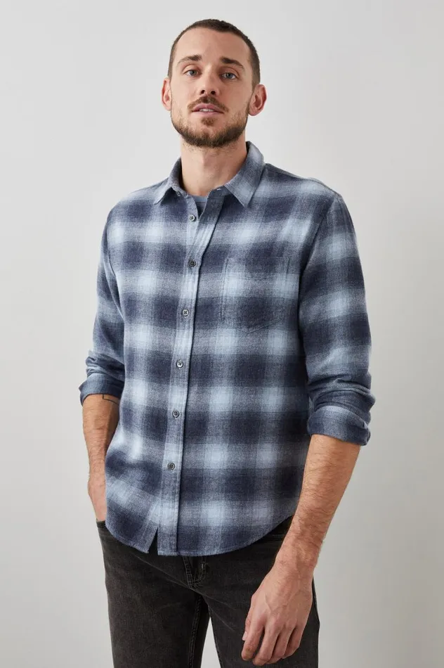 Rails Shirts Men LENNOX SHIRT Denim Shadow