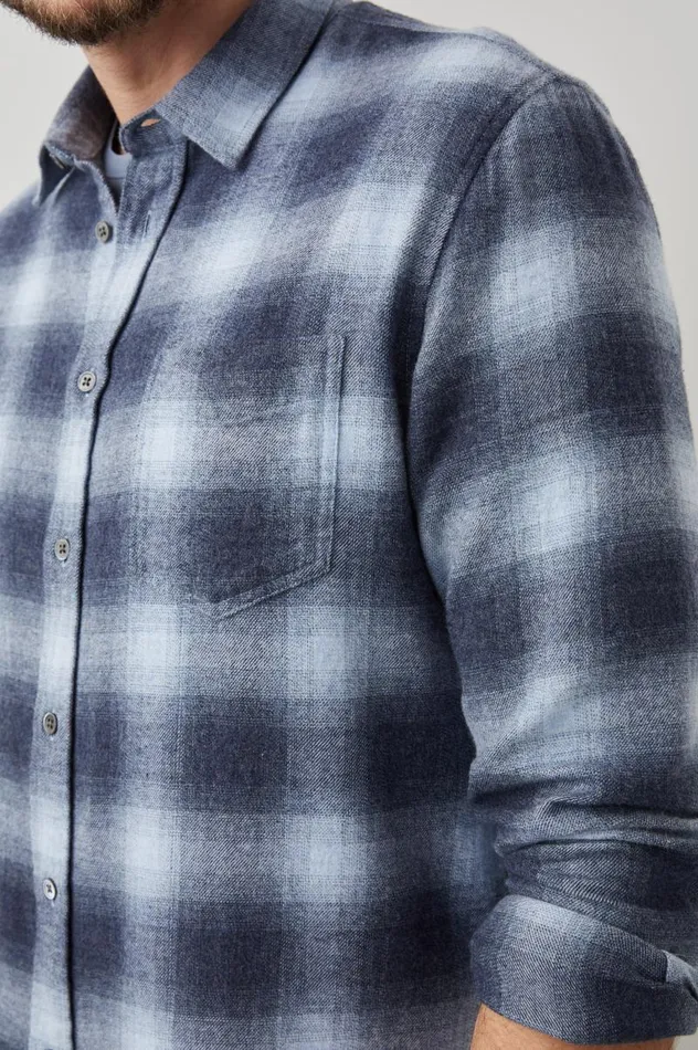 Rails Shirts Men LENNOX SHIRT Denim Shadow