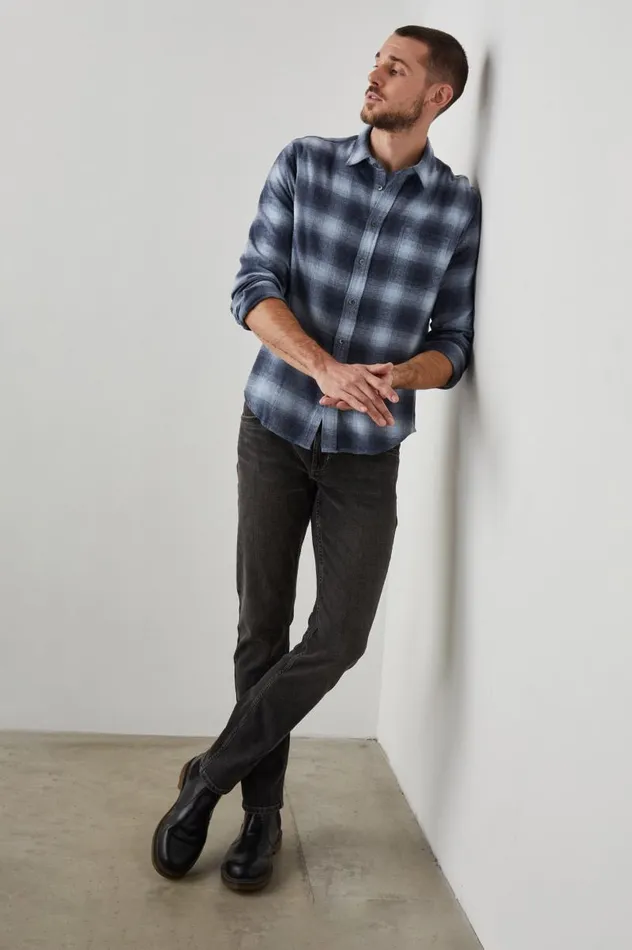 Rails Shirts Men LENNOX SHIRT Denim Shadow