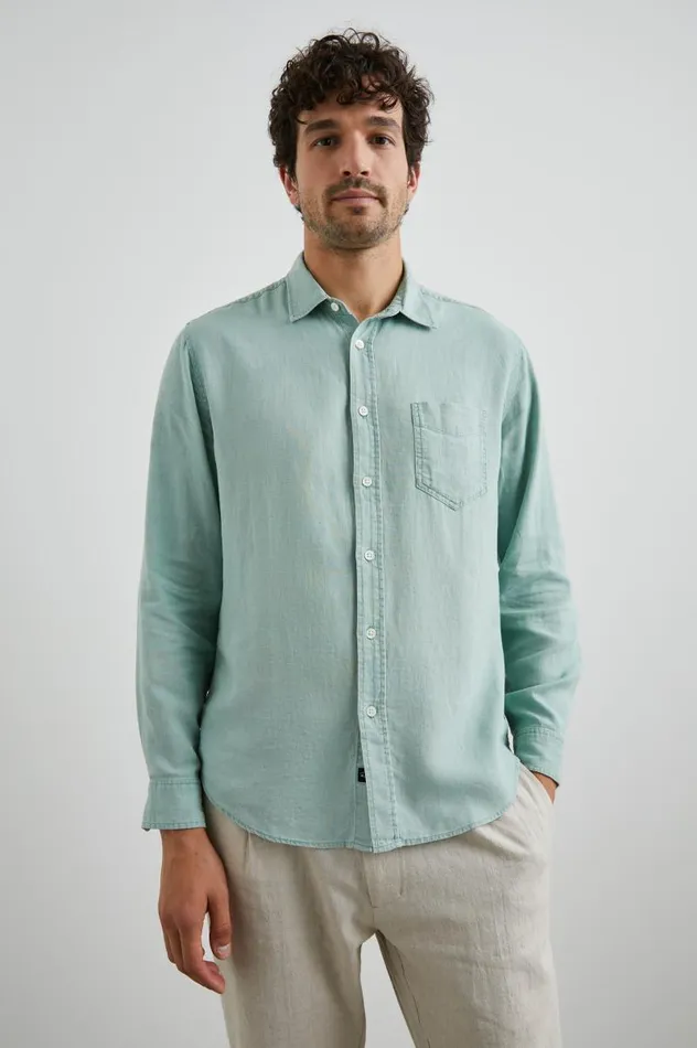 Rails Shirts Men MYKONOS SHIRT Jade