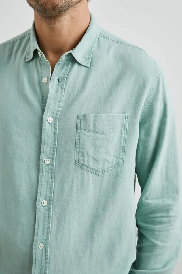 Rails Shirts Men MYKONOS SHIRT Jade