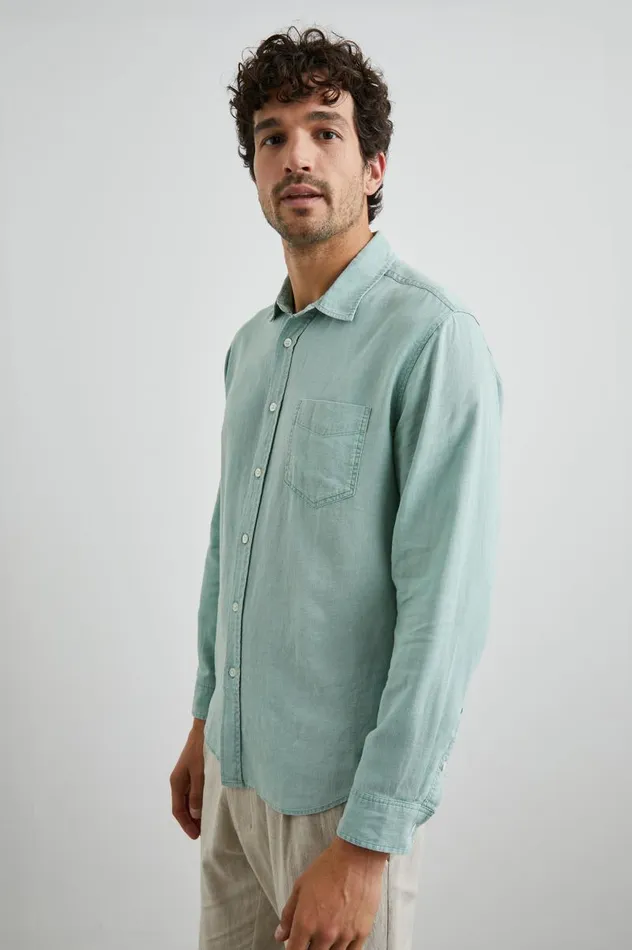 Rails Shirts Men MYKONOS SHIRT Jade