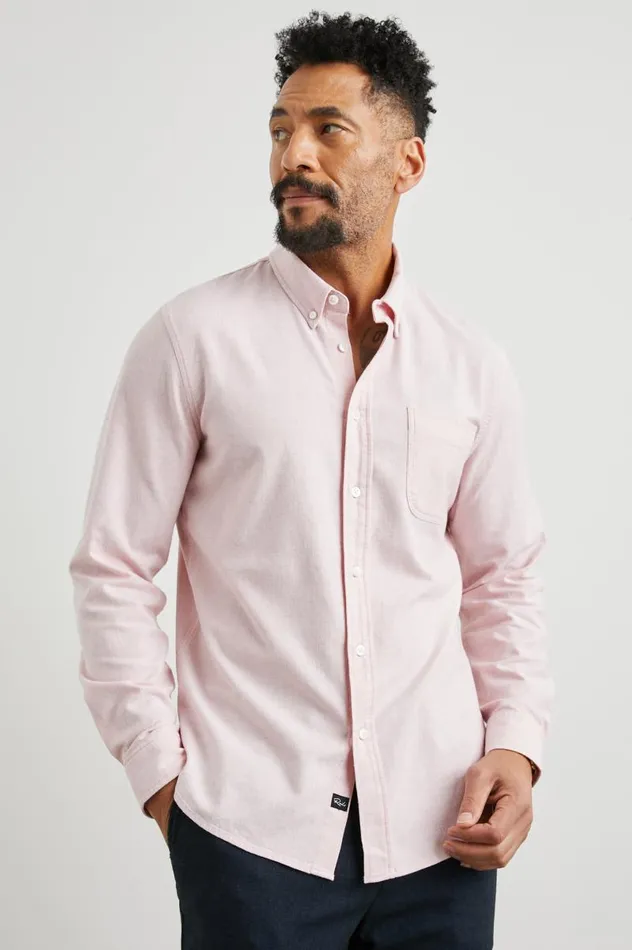 Rails Shirts Men PERRY SHIRT Perfect Pink Oxford