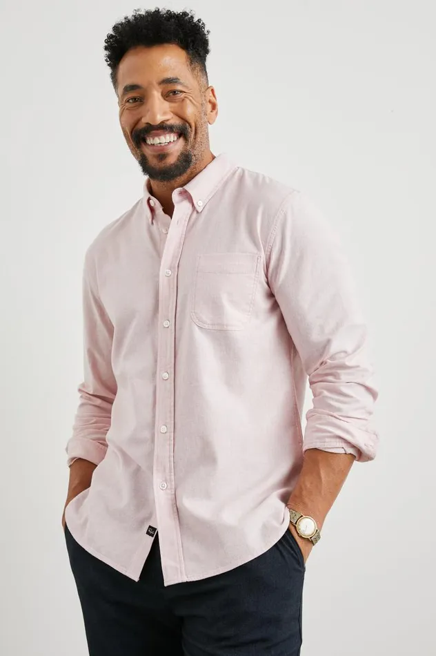 Rails Shirts Men PERRY SHIRT Perfect Pink Oxford