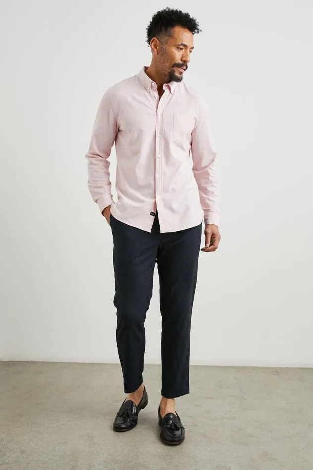 Rails Shirts Men PERRY SHIRT Perfect Pink Oxford