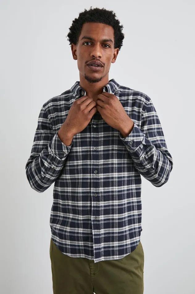 Rails Shirts Men REID SHIRT Navy Lentil Cream