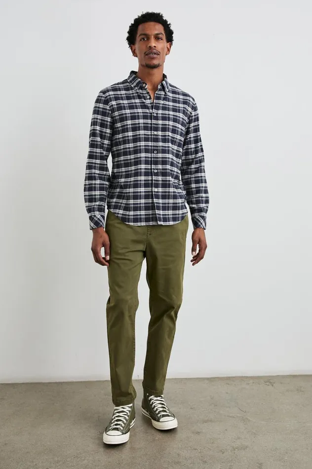 Rails Shirts Men REID SHIRT Navy Lentil Cream