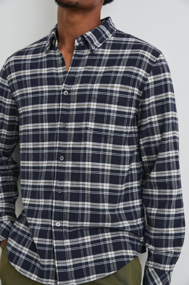 Rails Shirts Men REID SHIRT Navy Lentil Cream