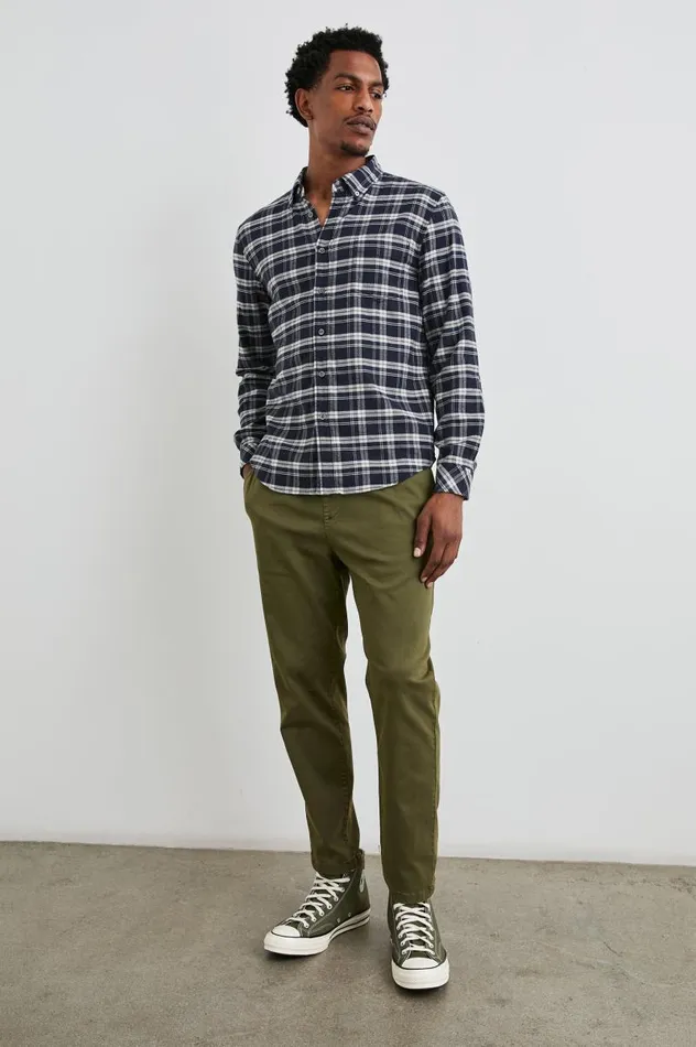 Rails Shirts Men REID SHIRT Navy Lentil Cream