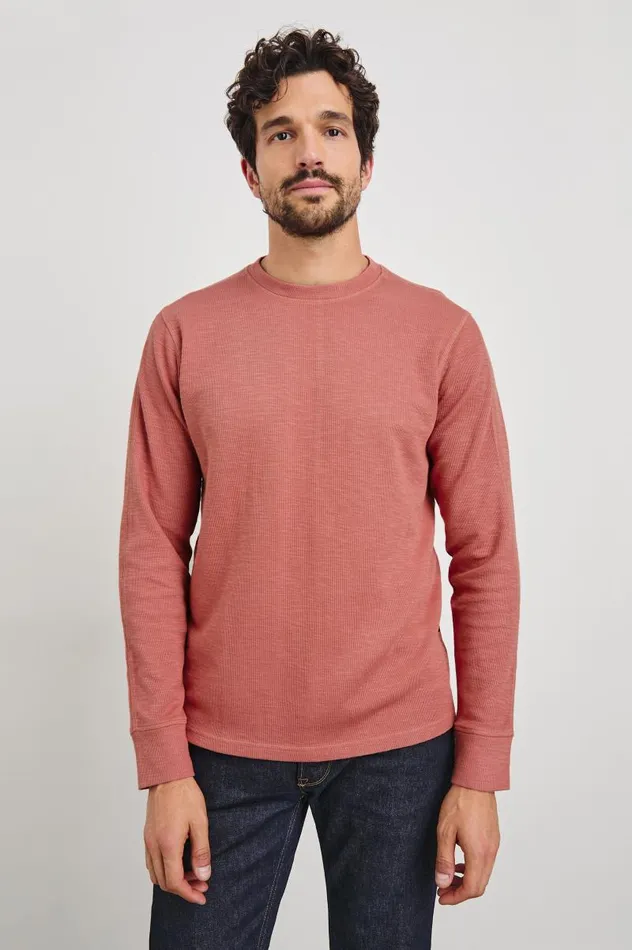 Rails Shirts Men RHEESE THERMAL Red Brick