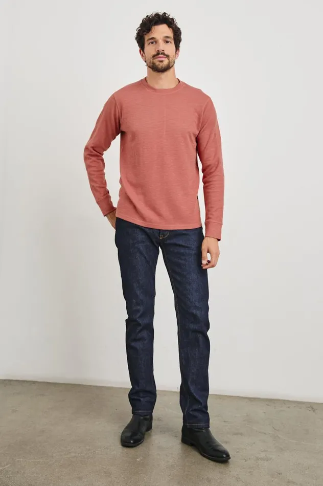 Rails Shirts Men RHEESE THERMAL Red Brick