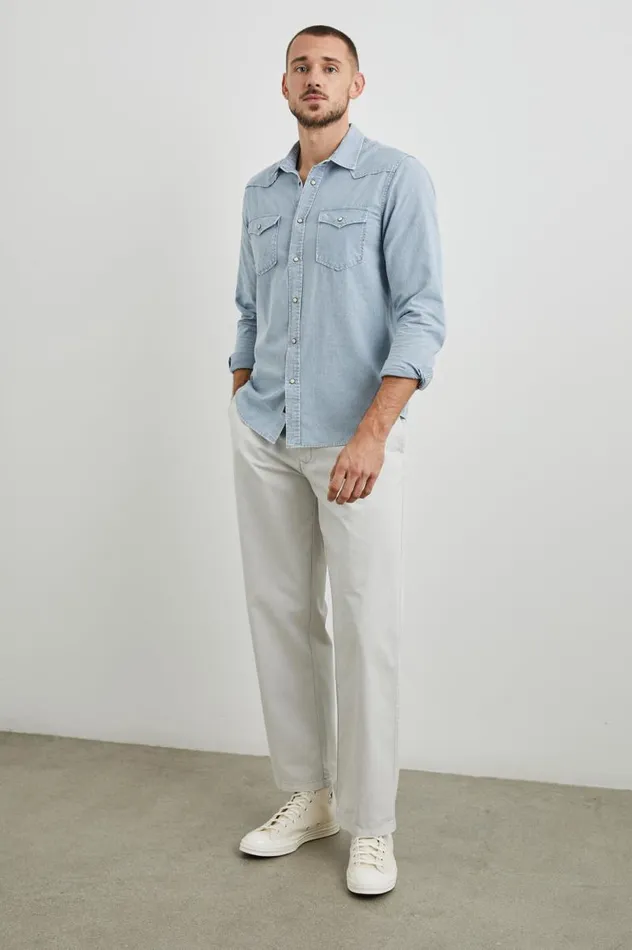 Rails Shirts Men ROY SHIRT Sunfaded Indigo