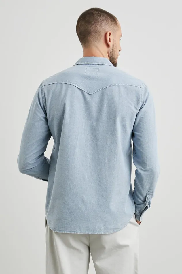 Rails Shirts Men ROY SHIRT Sunfaded Indigo