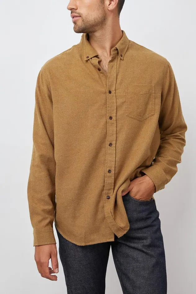 Rails Shirts Men RUNSON SHIRT Golden Rod
