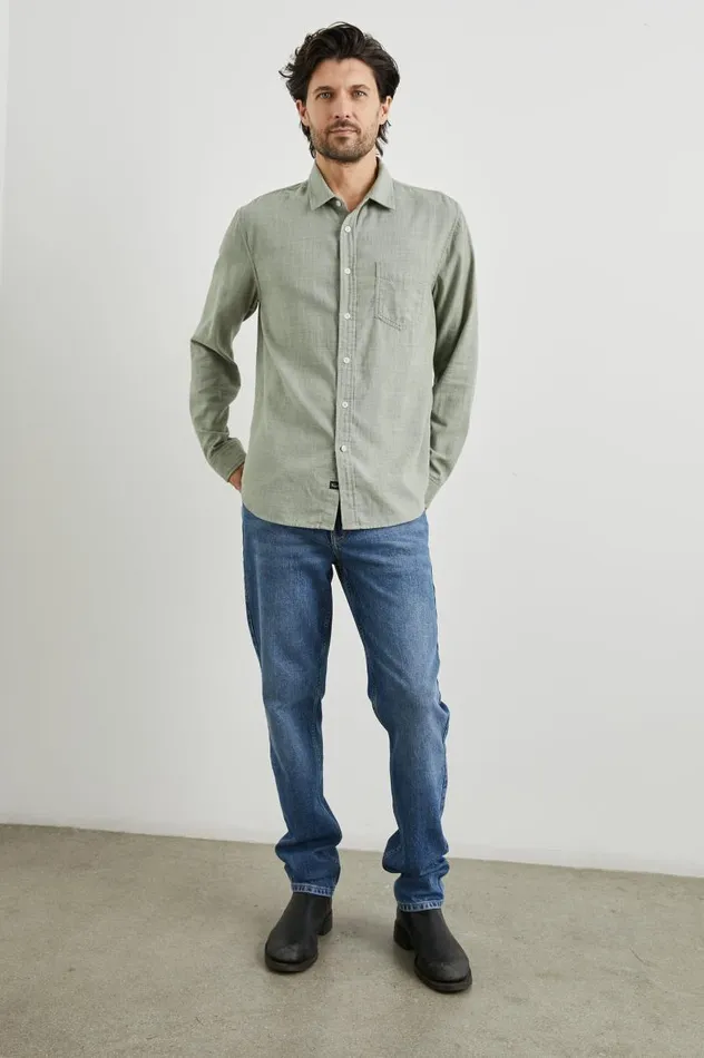 Rails Shirts Men WYATT SHIRT Jade Etch