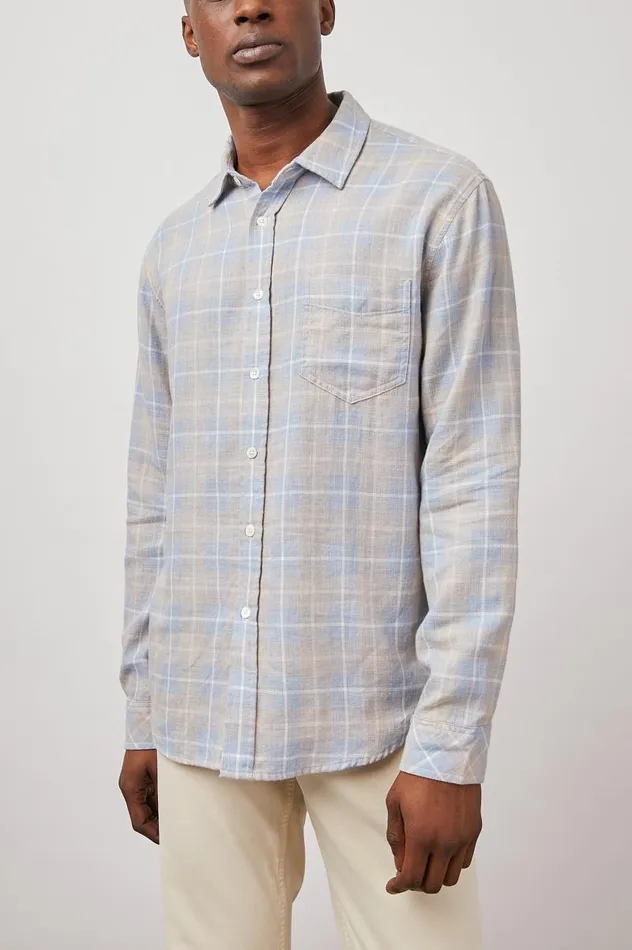 Rails Shirts Men WYATT SHIRT Shoreline Peach Tide