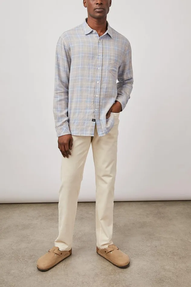Rails Shirts Men WYATT SHIRT Shoreline Peach Tide