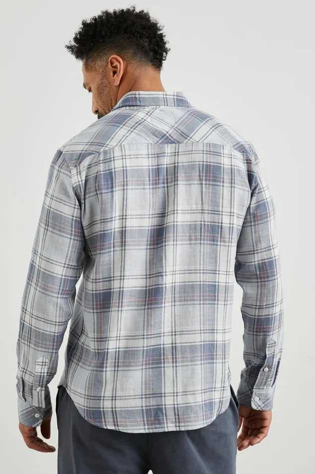 Rails Shirts Men WYATT SHIRT Sliph Stream Nimbus