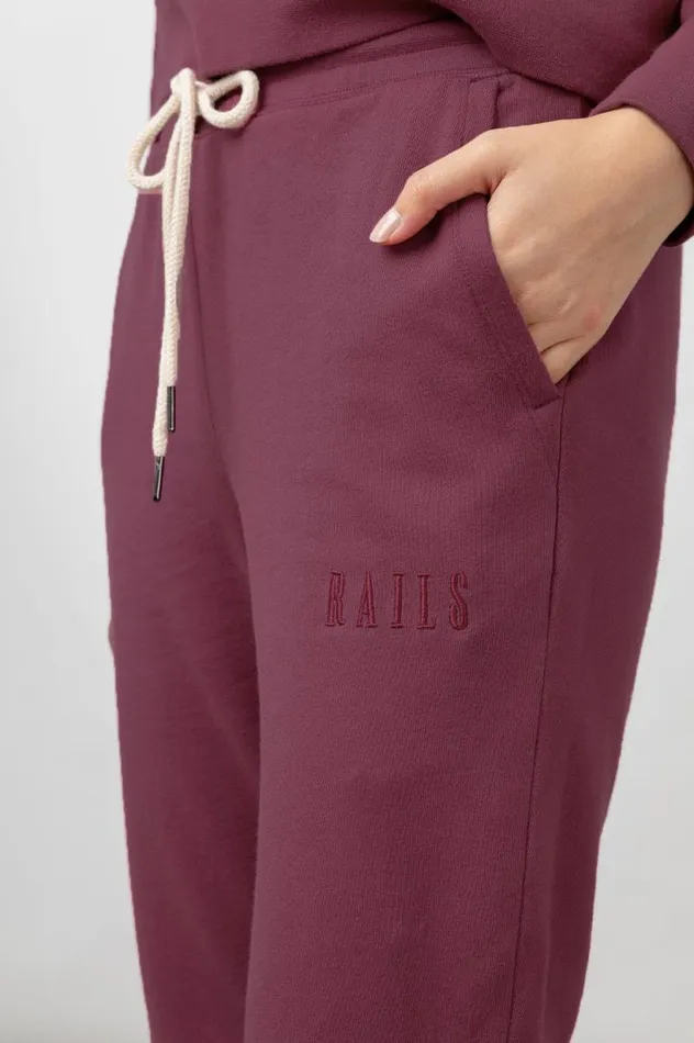 Rails Sleepwear and Lounge Women KINGSTON SWEATPANT Cranberry