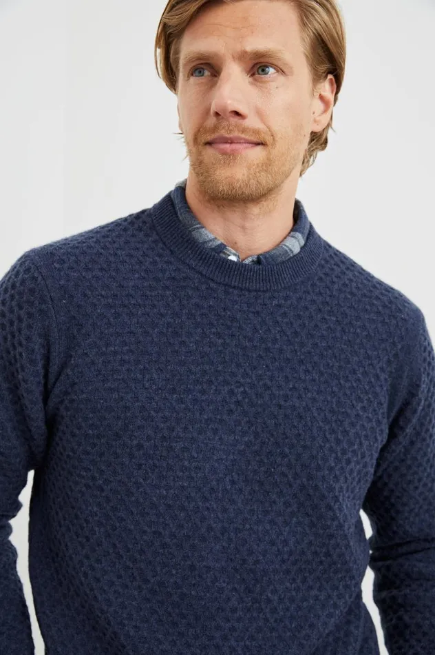 Rails Sweaters Men CARRICK SWEATER Navy Heather