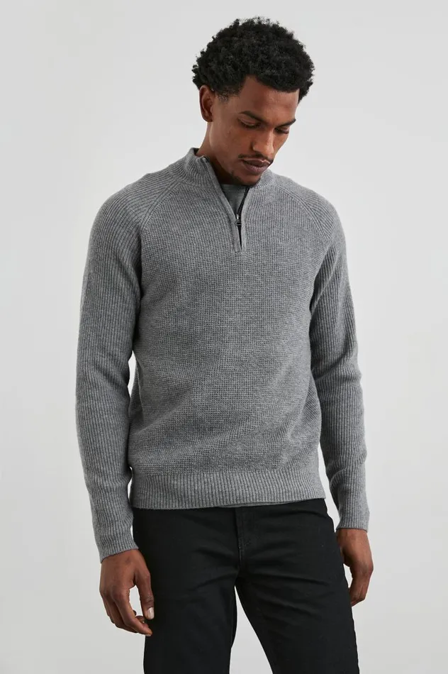 Rails Sweaters Men STARK QUARTER ZIP Finch