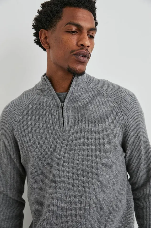 Rails Sweaters Men STARK QUARTER ZIP Finch