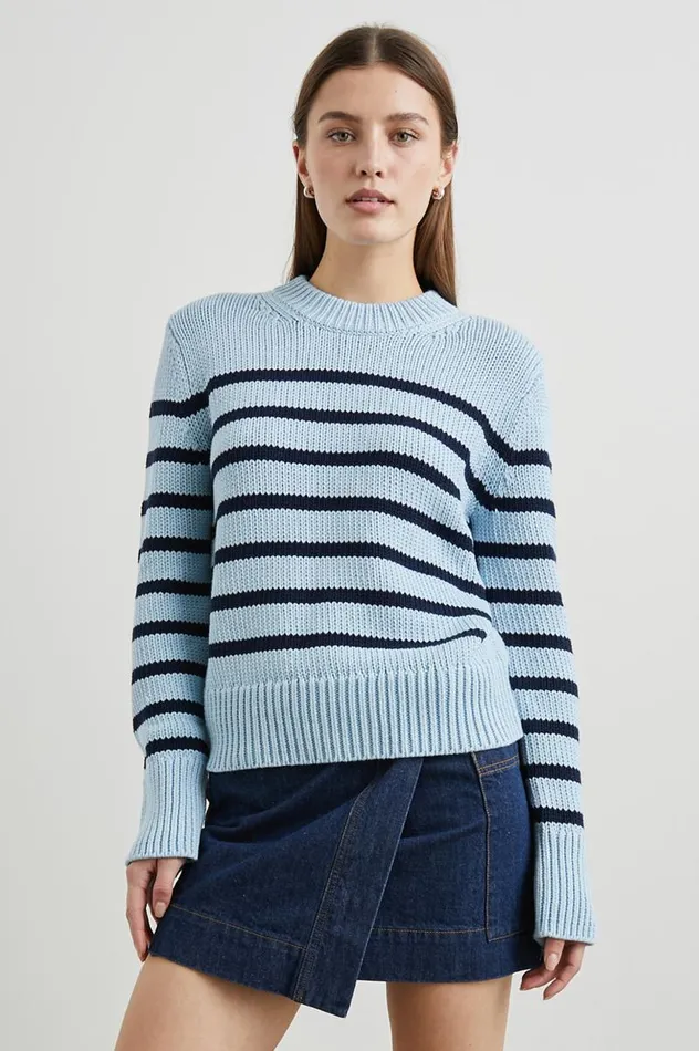 Rails Sweaters Women ALISE SWEATER Sky Navy Stripe
