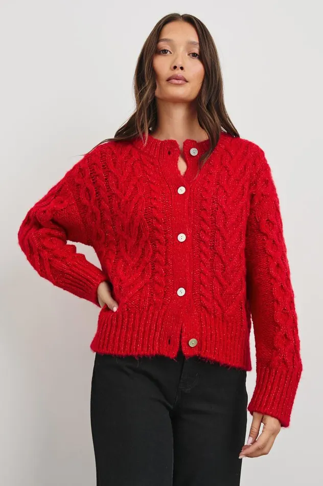 Rails Sweaters Women AMELIE SWEATER Scarlet