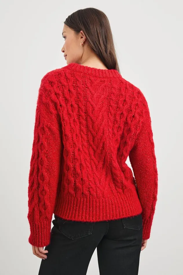 Rails Sweaters Women AMELIE SWEATER Scarlet